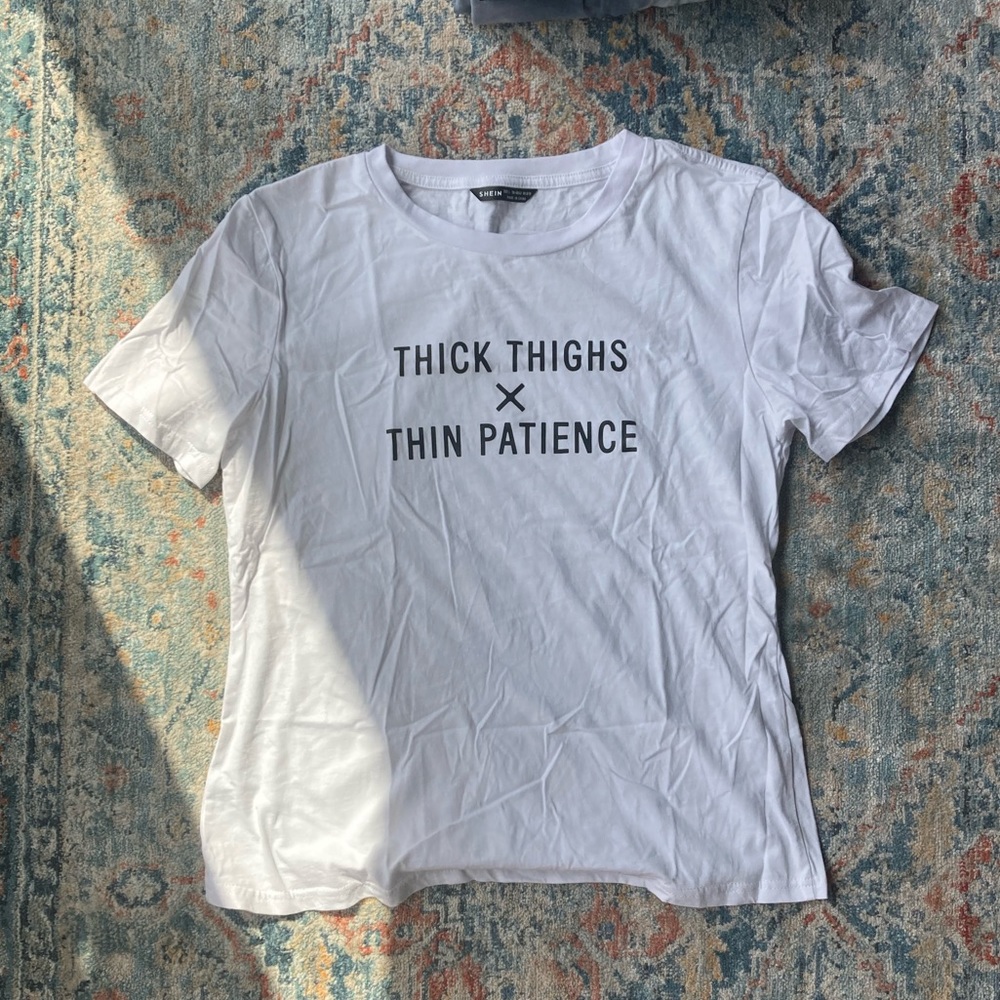 Gym Shirt thick thighs x thin patience